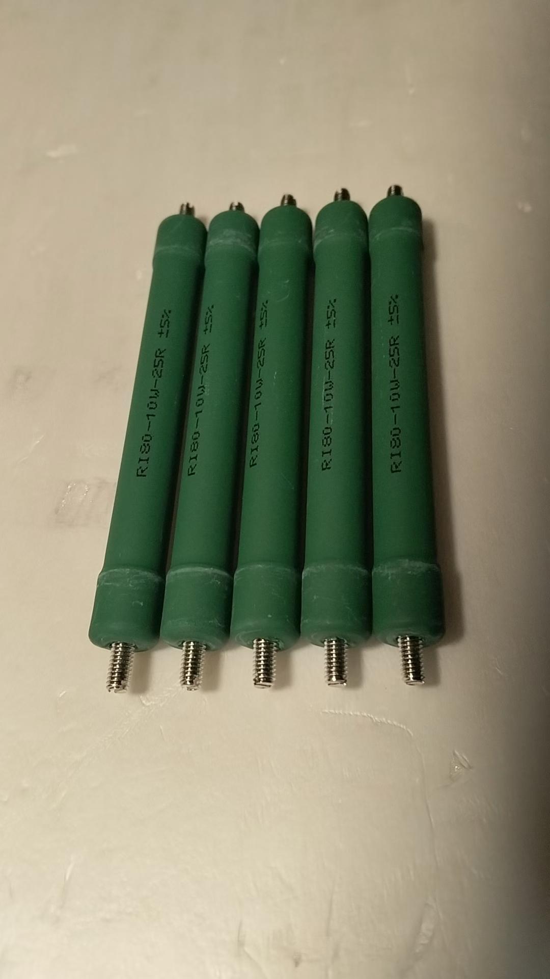 High voltage non-inductive glass glaze resistor